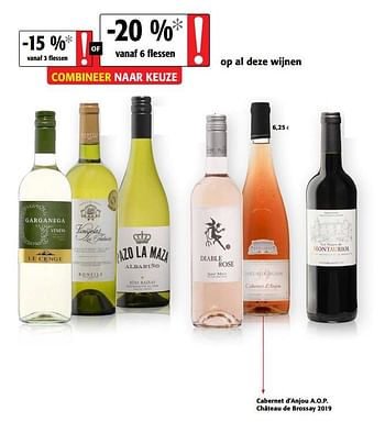 Promoties Cabernet d`anjou a.o.p. château de brossay 2019 - Rosé wijnen - Geldig van 03/06/2020 tot 16/06/2020 bij Colruyt