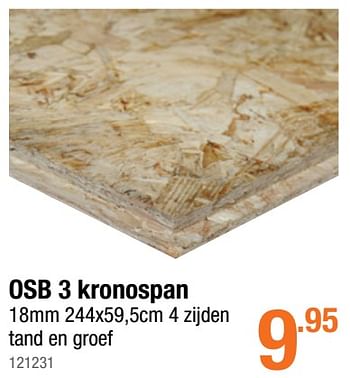 Promotions Osb 3 kronospan - Produit maison - Cevo - Valide de 02/06/2020 à 31/08/2020 chez Cevo Market