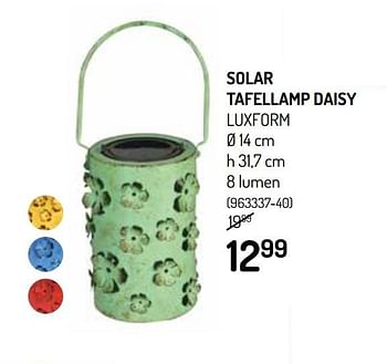 Promotions Solar tafellamp daisy luxform - LuxForm - Valide de 03/06/2020 à 14/06/2020 chez Oh'Green