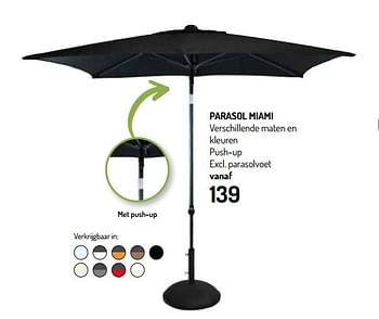 Promoties Parasol miami - Huismerk - Oh'Green - Geldig van 01/04/2020 tot 30/06/2020 bij Oh'Green