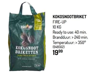 Promoties Kokosnootbriket fire-up - Fire up - Geldig van 01/04/2020 tot 30/06/2020 bij Oh'Green