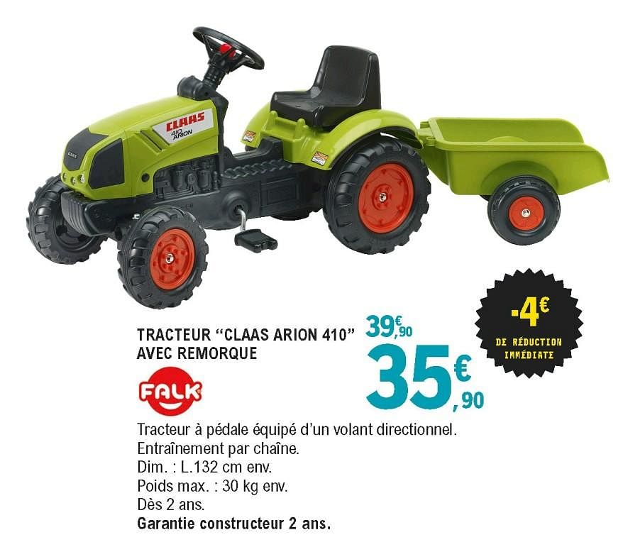 tracteur a pedale claas arion 410