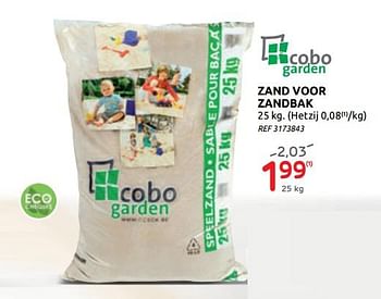 Promoties Zand voor zandbak - Cobo Garden - Geldig van 17/06/2020 tot 29/06/2020 bij Brico