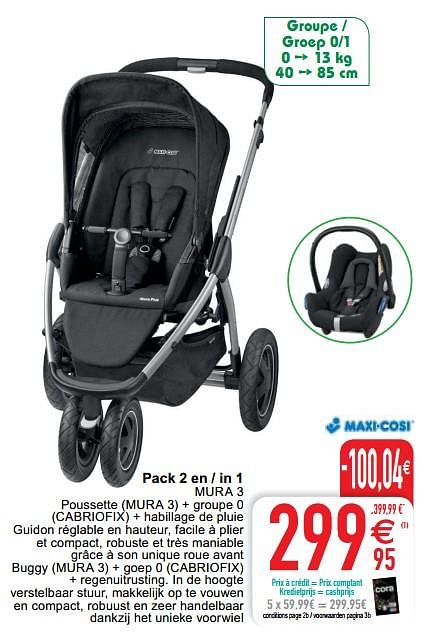 Poussette maxi sales cosi mura 3