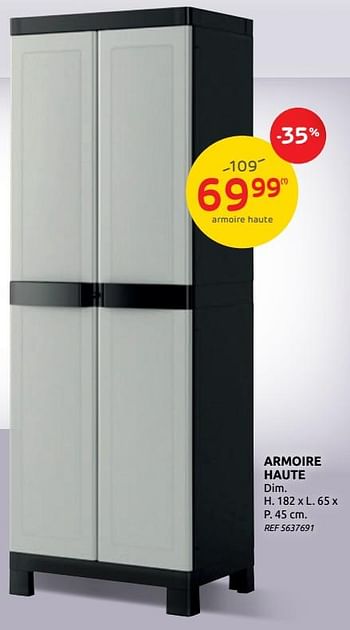 Promotions Armoire haute sencys - Sencys - Valide de 17/06/2020 à 29/06/2020 chez Brico