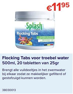 Promoties Flocking tabs voor troebel water - Splash - Geldig van 08/06/2020 tot 31/08/2020 bij Euro Shop