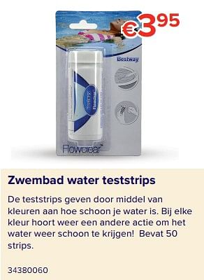 Promotions Zwembad water teststrips - BestWay - Valide de 08/06/2020 à 31/08/2020 chez Euro Shop
