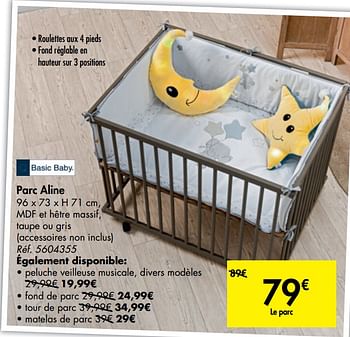 Promotion Carrefour Parc Aline Basic Baby Meubles Valide Jusqua 4 Promobutler