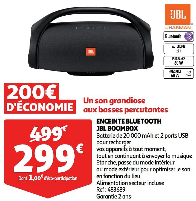 jbl boombox auchan