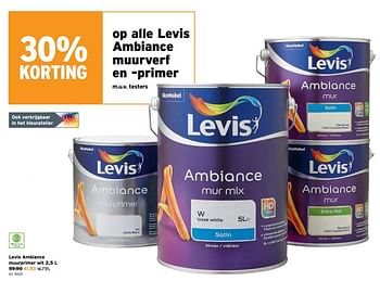 Promoties Levis ambiance muurprimer wit - Levis - Geldig van 01/07/2020 tot 07/07/2020 bij Gamma
