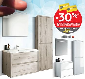 Promotions -30% sur les meubles de salle de bains sense allibert - Allibert - Valide de 17/06/2020 à 29/06/2020 chez BricoPlanit