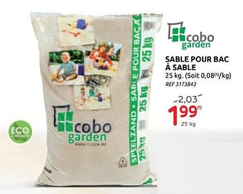 Promotions Sable pour bac à sable cobo garden - Cobo Garden - Valide de 17/06/2020 à 29/06/2020 chez BricoPlanit