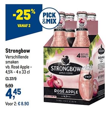 Сколько градусов в strongbow rose apple