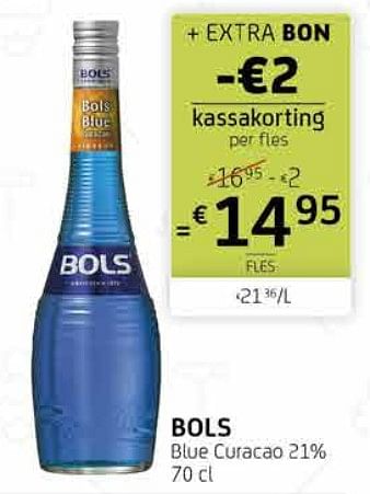 Promoties Bols blue curacao - Bols - Geldig van 12/06/2020 tot 25/06/2020 bij BelBev