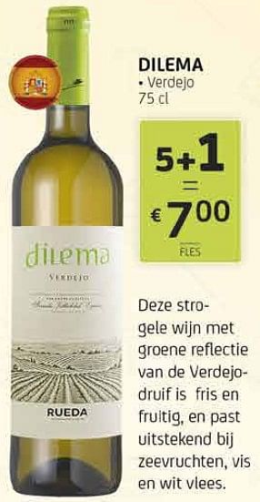 Promoties Dilema verdejo - Witte wijnen - Geldig van 12/06/2020 tot 25/06/2020 bij BelBev