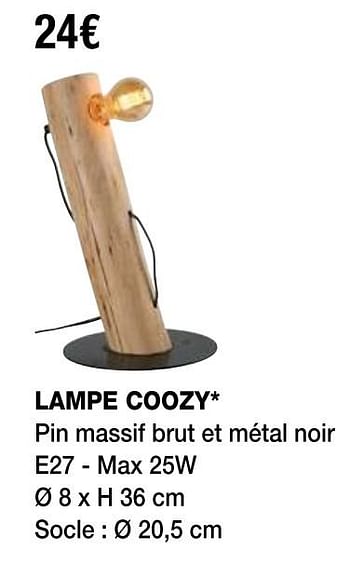Promotions Lampe coozy - Produit Maison - Cocktail Scandinave. - Valide de 01/05/2020 à 29/08/2020 chez Cocktail Scandinave.