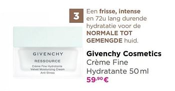 Promoties Givenchy cosmetics crème fine hydratante - Givenchy - Geldig van 15/06/2020 tot 30/06/2020 bij ICI PARIS XL