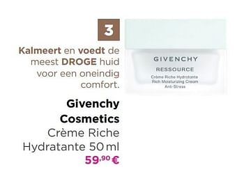 Promoties Givenchy cosmetics crème riche hydratante - Givenchy - Geldig van 15/06/2020 tot 30/06/2020 bij ICI PARIS XL