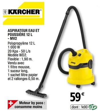 Aspirateur eau et poussière Karcher WD2 12L