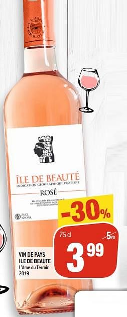 Promoties Vin de pays ile de beaute l`ame du terroir - Rosé wijnen - Geldig van 17/06/2020 tot 08/07/2020 bij Match