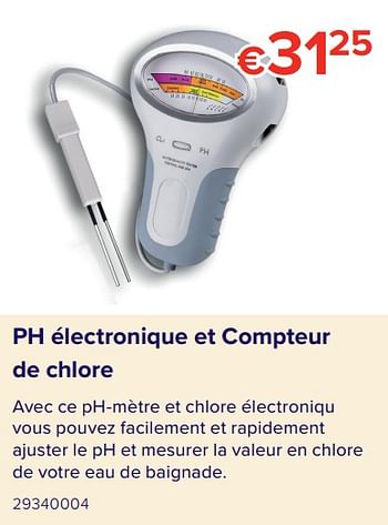 Promotions Ph électronique et compteur de chlore - Produit Maison - Euroshop - Valide de 08/06/2020 à 31/08/2020 chez Euro Shop