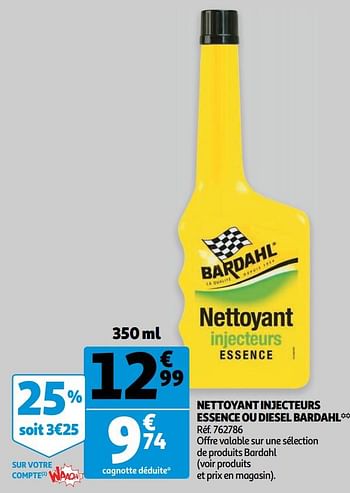 Nettoyant injecteurs Diesel Bardahl 350 ml
