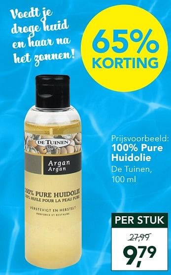 Promoties 100% pure huidolie - De Tuinen - Geldig van 15/06/2020 tot 12/07/2020 bij Holland & Barret
