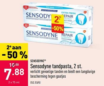 Promotions Sensodyne tandpasta - Sensodyne - Valide de 23/06/2020 à 03/07/2020 chez Aldi