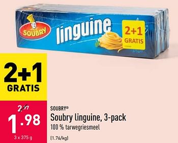Promoties Soubry linguine - Soubry - Geldig van 23/06/2020 tot 03/07/2020 bij Aldi