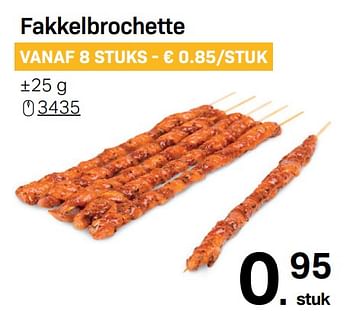 Promotions Fakkelbrochette - Huismerk - Buurtslagers - Valide de 19/06/2020 à 16/07/2020 chez Buurtslagers