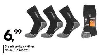 Promoties 3-pack sokken hiker - Hiker - Geldig van 26/06/2020 tot 26/07/2020 bij Bristol