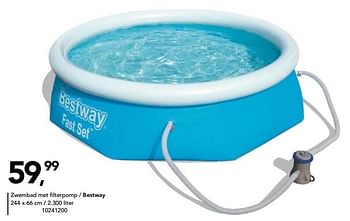 Promoties Zwembad met filterpomp bestway - BestWay - Geldig van 26/06/2020 tot 26/07/2020 bij Bristol