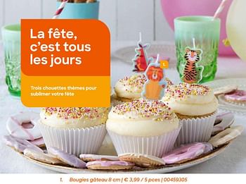 Promotions Bougies gâteau - Produit Maison - Ava - Valide de 16/06/2020 à 31/08/2020 chez Ava