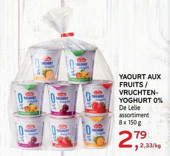 Promoties Yaourt aux fruits de lelie - De Lelie - Geldig van 01/07/2020 tot 14/07/2020 bij Alvo