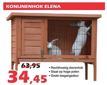 Promoties Konijnenhok elena - Huismerk - Itek - Geldig van 17/06/2020 tot 19/07/2020 bij Itek