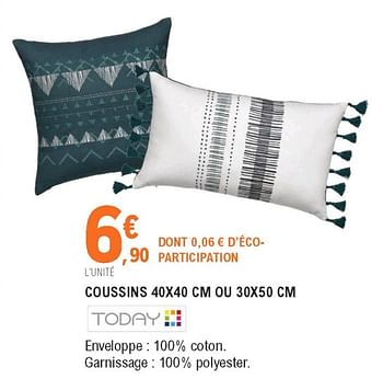 Today Coussins En Promotion Chez E Leclerc