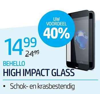 Promoties Behello high impact glass - BeHello - Geldig van 28/06/2020 tot 31/07/2020 bij VCD