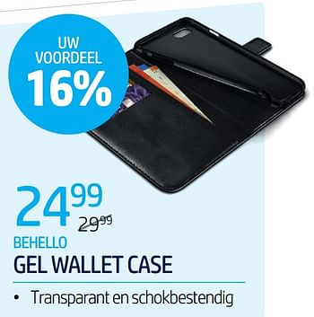 Promoties Behello gel wallet case - BeHello - Geldig van 01/07/2020 tot 31/07/2020 bij PCS Knokke