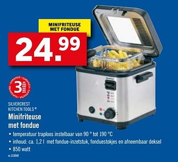 Promoties Silvercrest kitchen tools minifriteuse met fondue - SilverCrest - Geldig van 29/06/2020 tot 04/07/2020 bij Lidl