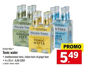 Promotions Tonic water - Fever Tree - Valide de 29/06/2020 à 04/07/2020 chez Lidl