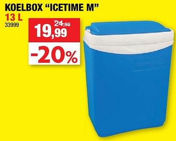 Promoties Koelbox icetime m - Merk onbekend - Geldig van 24/06/2020 tot 05/07/2020 bij Hubo