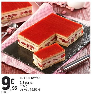 Promotion E Leclerc Fraisier Produit Maison E Leclerc Alimentation Valide Jusqua 4 Promobutler