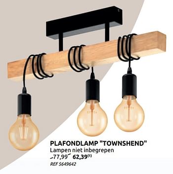 Promoties Plafondlamp townshend - Eglo - Geldig van 01/07/2020 tot 13/07/2020 bij Brico