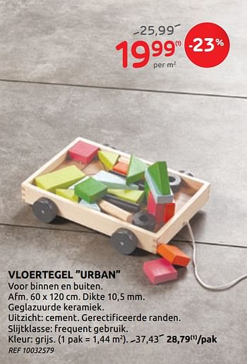 Promotions Vloertegel urban - Produit maison - BricoPlanit - Valide de 01/07/2020 à 13/07/2020 chez BricoPlanit