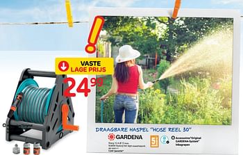 Promoties Draagbare haspel hose reel 30 - Gardena - Geldig van 01/07/2020 tot 13/07/2020 bij BricoPlanit