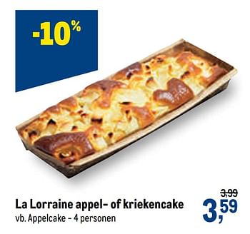 Promotions La lorraine appel- of kriekencake - La Lorraine - Valide de 01/07/2020 à 14/07/2020 chez Makro