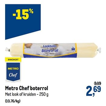 Promotions Metro chef boterrol met look of kruiden - Produit maison - Makro - Valide de 01/07/2020 à 14/07/2020 chez Makro