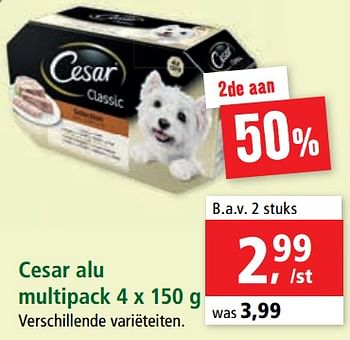 Promoties Cesar alu multipack - Cesar - Geldig van 26/06/2020 tot 08/07/2020 bij Maxi Zoo