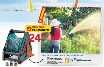 Promotions Dévidoir portable hose reel 30 gardena - Gardena - Valide de 01/07/2020 à 13/07/2020 chez BricoPlanit