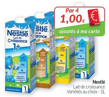 Nestle Nestle Lait De Croissance En Promotion Chez Intermarche